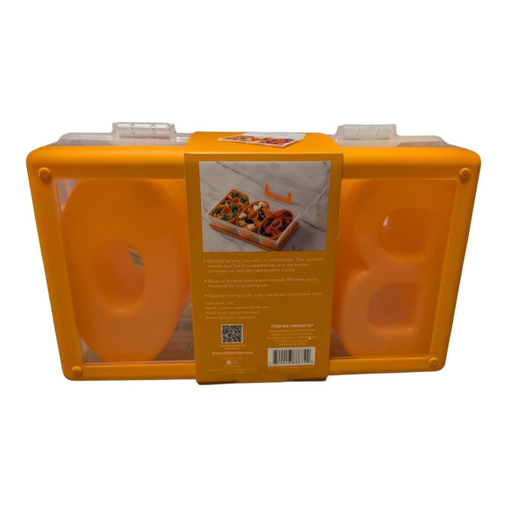 CWC Halloween BOO Snackle Box Cook With Color Orange NEW BENTO - Picture 2 of 2